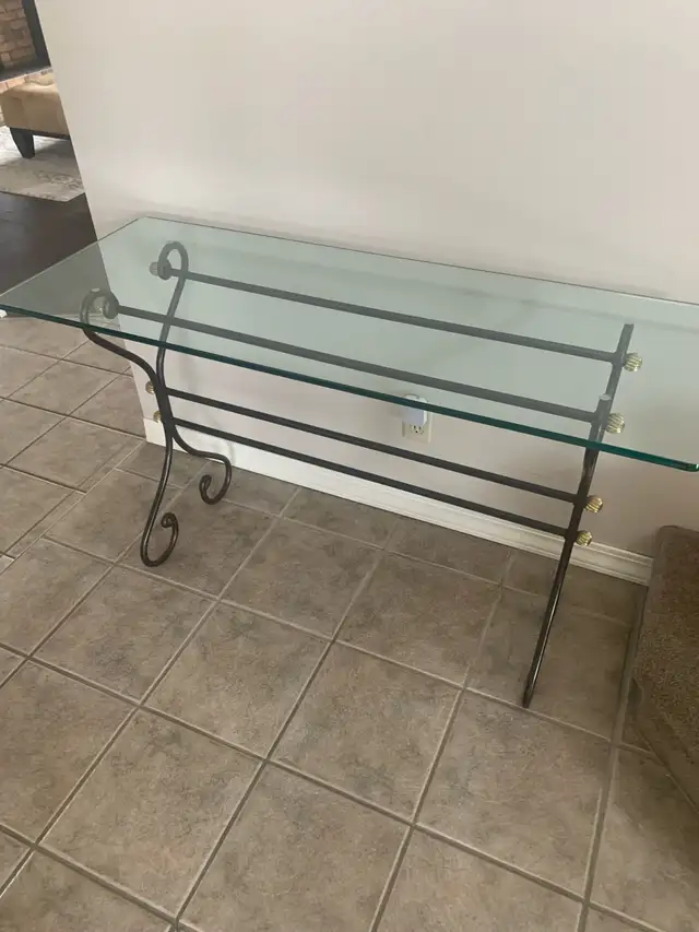 Glass Console Table