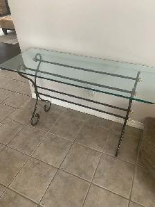 Glass Console Table