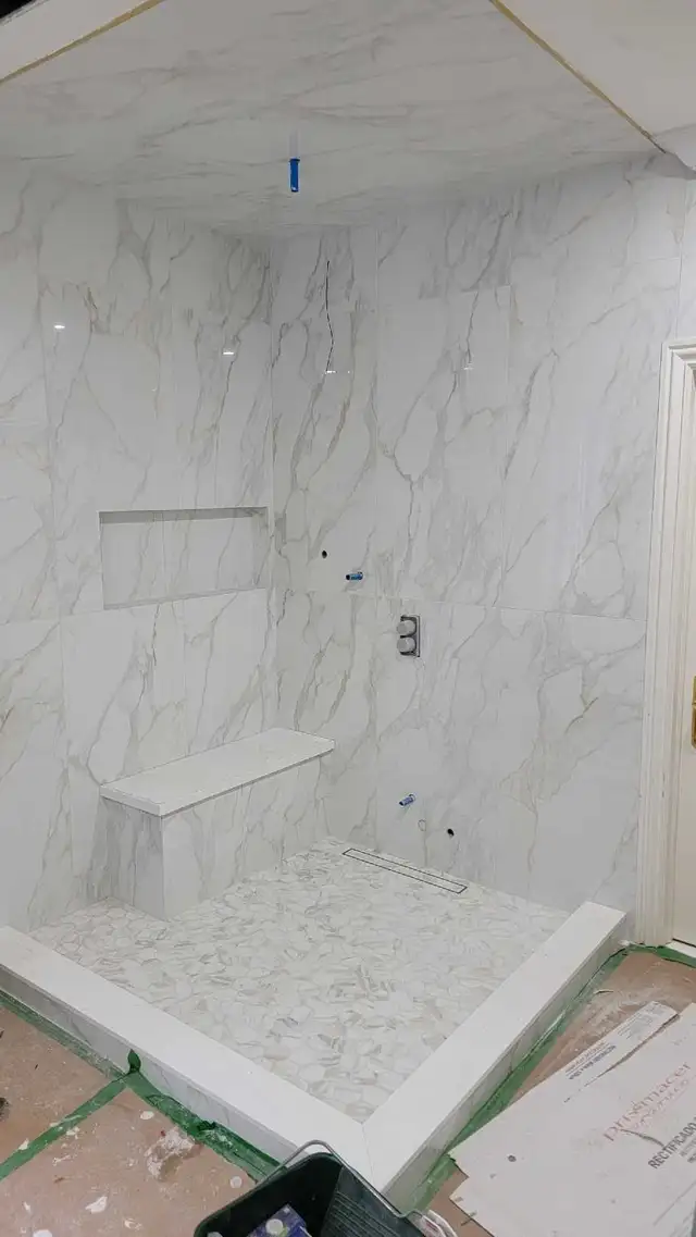 Professional Tile Installation floor and wall - Photo 9