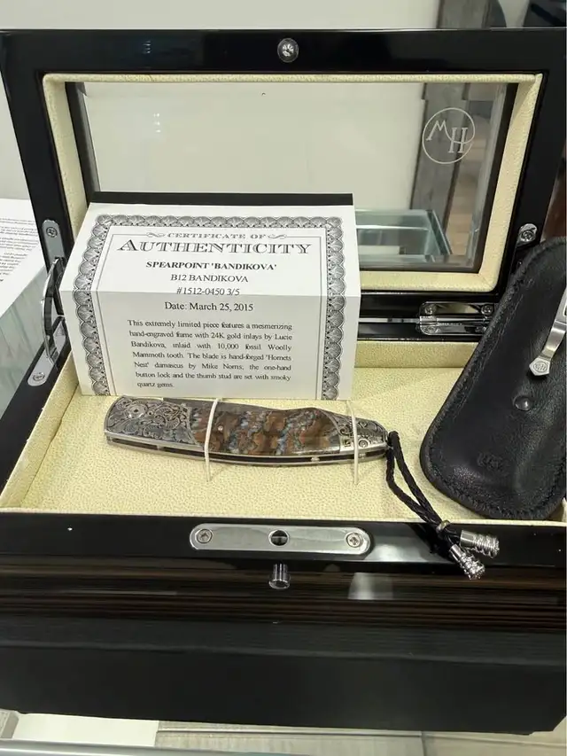 William Henry Damascus Steel Knife