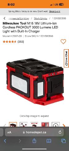 Milwaukee tools packout