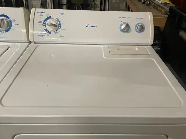 Laveuse sécheuse traditionnelles blanches Amana - Photo 6
