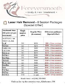 laser hair removal packages!
