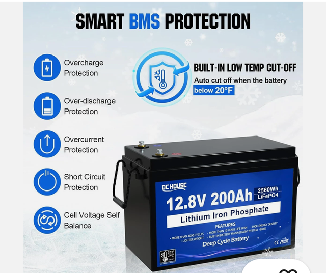 200 Amp Lithium deep charge batteries for sale - Photo 2
