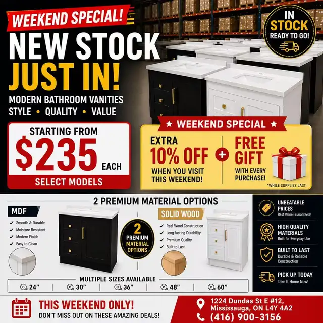 Bathroom Vanity Warehouse Prices in Mississauga