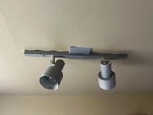LUMINAIRES GRIS DOUBLE ET TRIPLE