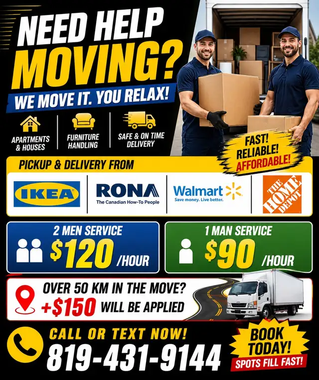 Need Help Moving? Fast, Reliable & Affordable!