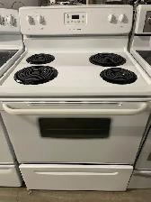 Cuisinière blanche ronds serpentins Frigidaire