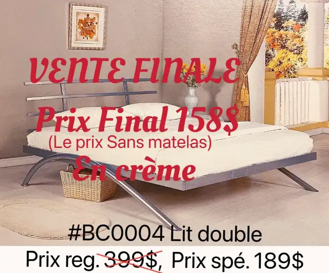 100%NEUF!! Des lits et des meubles à Liquidation!!