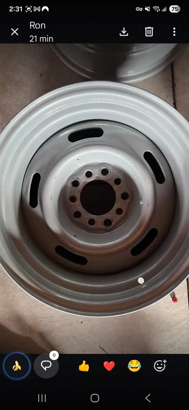 Rally wheels, fits Chev,ford and dodge.2-15x 8 & 2-15x 7. There - Photo 2