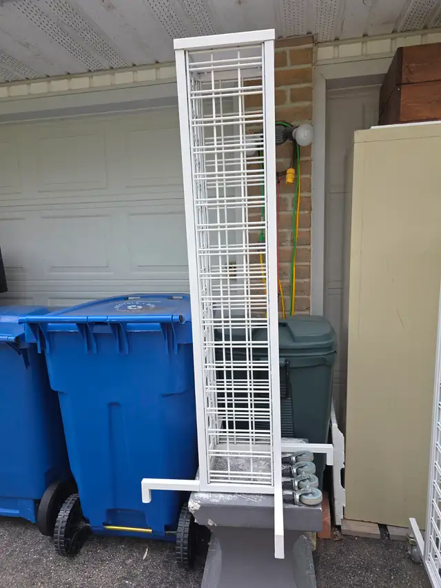 Rectangular Steel 4 Sided Rolling Tower Rack Full Swivel Casters - Photo 9