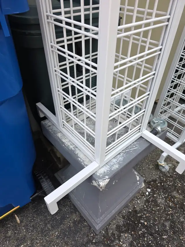 Rectangular Steel 4 Sided Rolling Tower Rack Full Swivel Casters - Photo 10