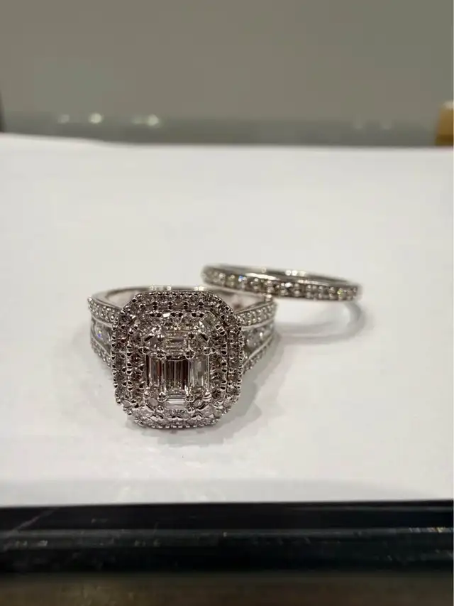 2.00Carats Wedding Set Natural Diamonds Wedding Set in 10k - Photo 2