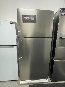 NEW 29.5" Midea Stainless Steel Fridge (Top Mount) 18 Cu.Ft