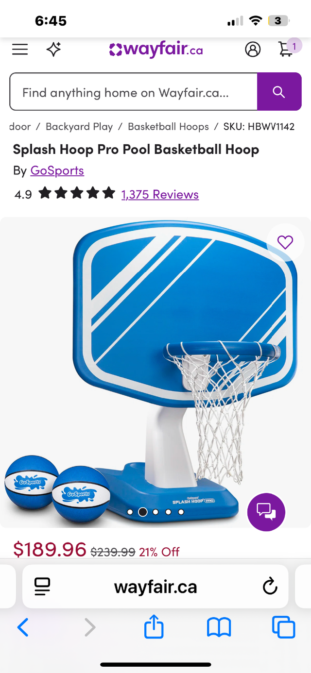 2 Go sport basketball nets for pool - Photo 3