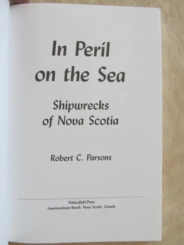 IN PERIL ON THE SEA by Robert C, Parsons – 2000 - Photo 2