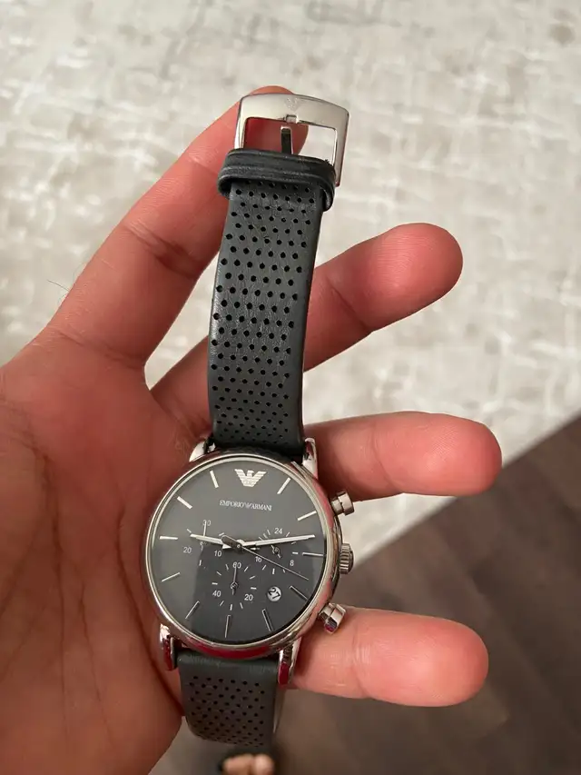 $100 Men’s Emporio Armani Luigi Grey Dial Chronograph Quartz - Photo 9