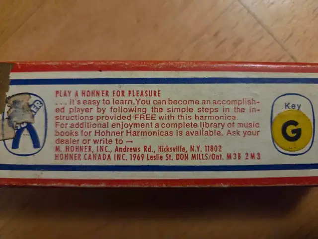 Vintage Hohner Marine Band Harmonica - Photo 2