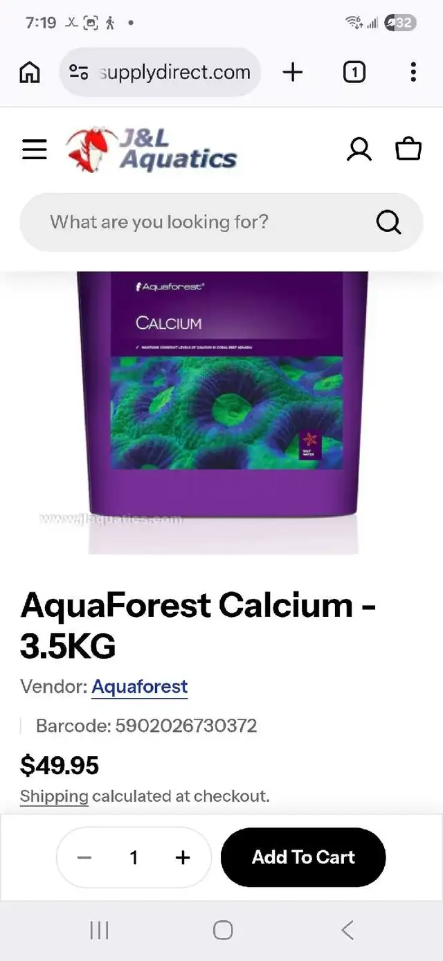 AQUAFOREST CALCIUMHALF PRICE