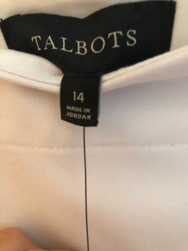 Women’s Elegant White  Trousers / Pants - TALBOTS HOLLYWOOD - Photo 2