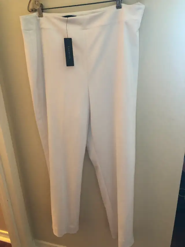 Women’s Elegant White  Trousers / Pants - TALBOTS HOLLYWOOD - Photo 3