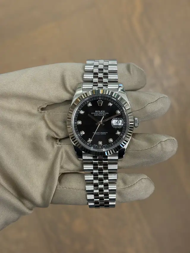 Rolex Datejust 41 Black Diamond Dial Full Set - Photo 2