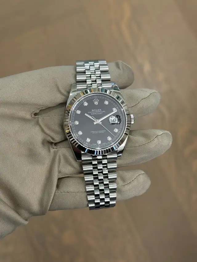 Rolex Datejust 41 Black Diamond Dial Full Set - Photo 7