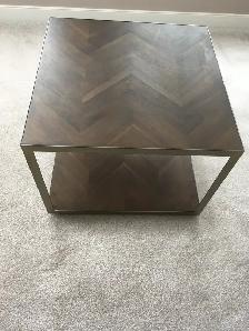 Mara Solid Acacia Wood End Table $300. Like new