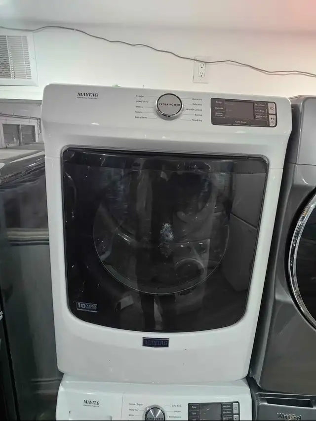 NEWER MODEL! Maytag 27' White Front-Load Stackable Washer Dryer - Photo 5