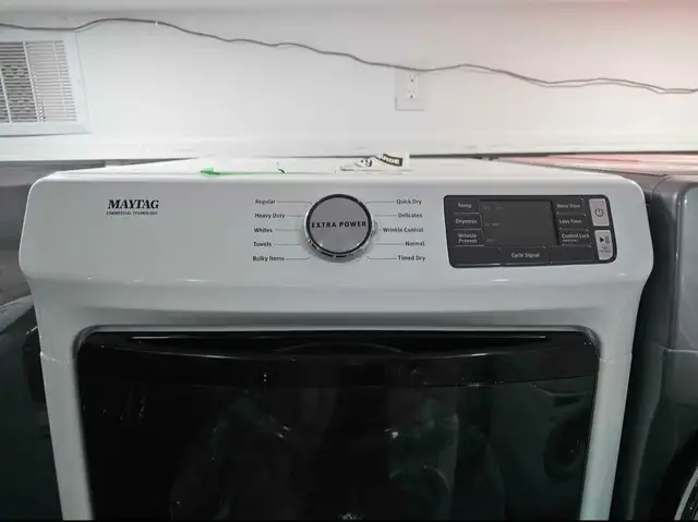 NEWER MODEL! Maytag 27' White Front-Load Stackable Washer Dryer - Photo 6