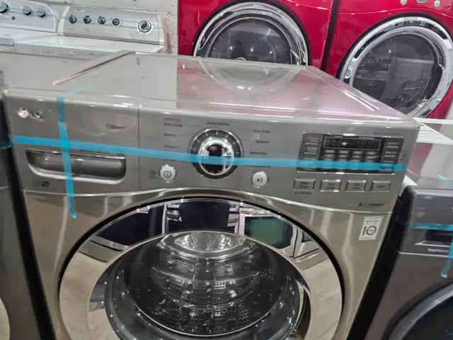 LG STEAM 27' Stainless Steel Front-Load Stackable Laundry Washer - Photo 2