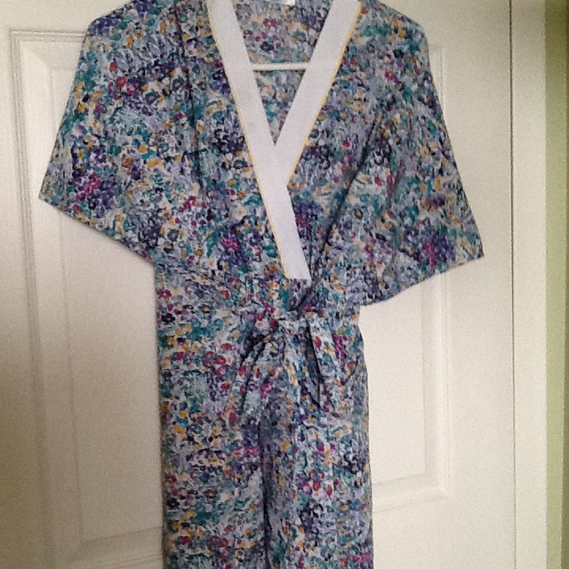 Women’s Elegant Floor length Lounger Robe with Tie Belt