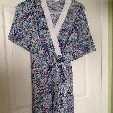 Women’s Elegant Floor length Lounger Robe with Tie Belt