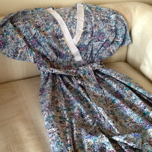 Women’s Elegant Floor length Lounger Robe with Tie Belt - Photo 3