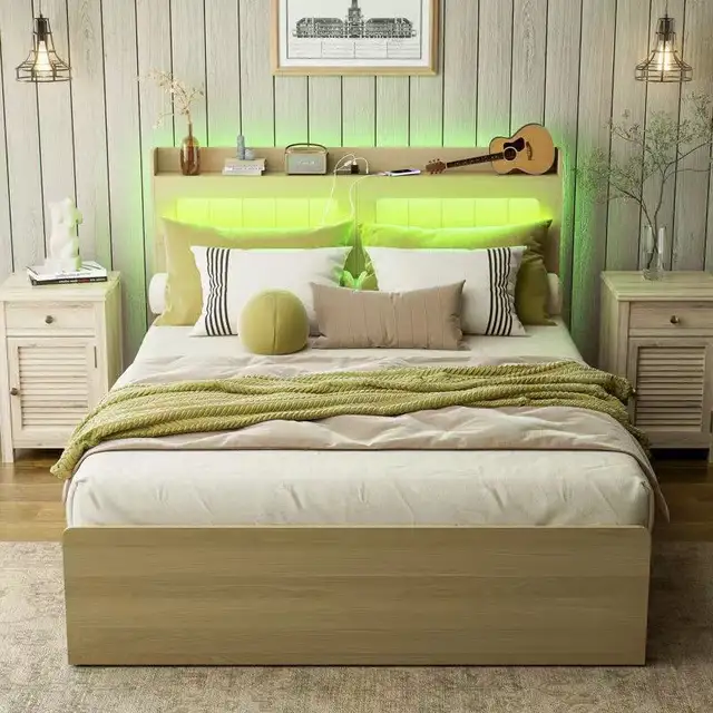 Brand New Queen Bed Frame 4-Drawe with Headboard/Footboard $199 - Photo 4
