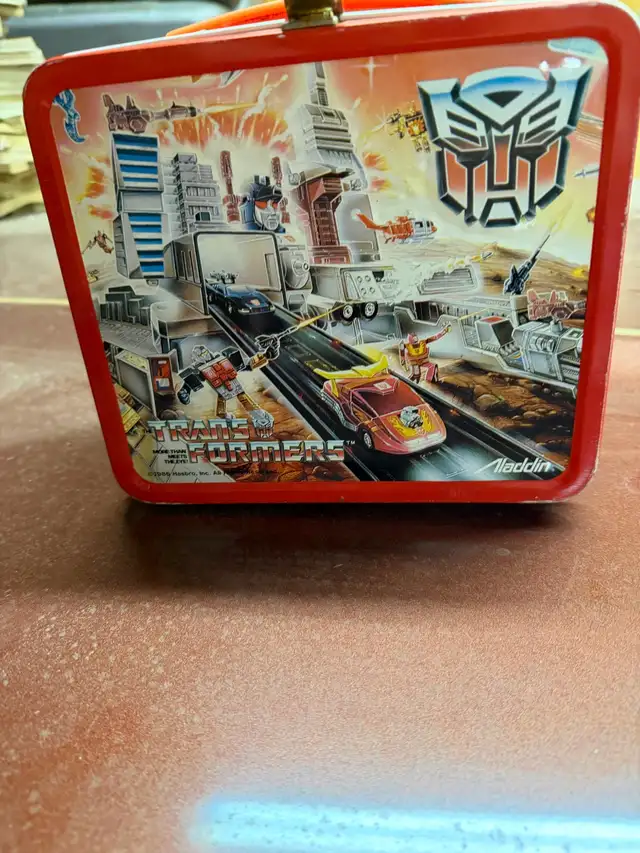 Vintage Transformers 1986 Lunch Box no Thermos