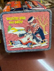 Vintage 1973 Raggedy Ann & Andy lunch box with Thermos