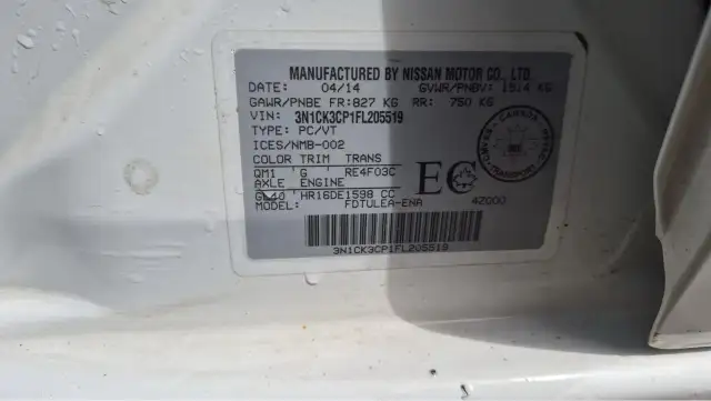 2015 Nissan Micra S, HATCH, NON CVT, ONLY 174KMS. AUTO, CERT - Photo 18