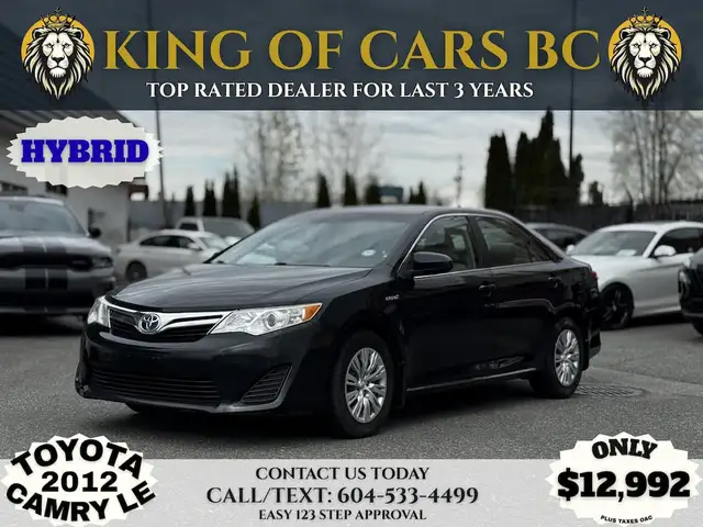 2012 TOYOTA CAMRY HYBRID