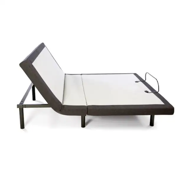 Double sized adjustable bed with firm mattress