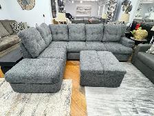 Brand New Sectional Sofa With Ottoman & USB Feature Now On Sale - Photo 2