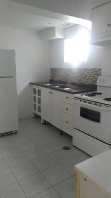 Available immediately 1 bedroom basement apartment