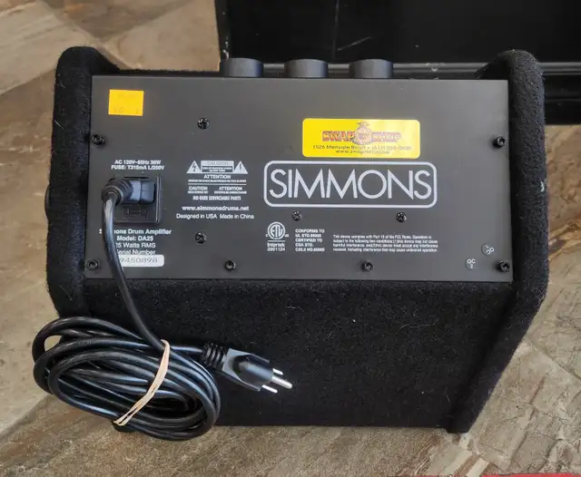 Simmons Drum Amp DA25 with Power - Photo 2