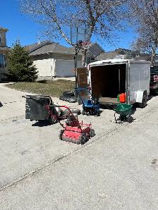 spring cleanup, power raking, Aeration