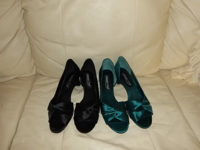 COLDWATER CREEK SILK & SATIN SLING BACK SHOES - Photo 4