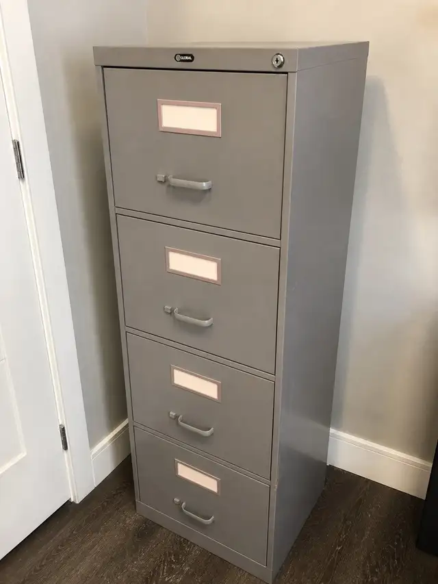 Global 4-Drawer Filing Cabinet/ Heavy Duty Metal Office Storage