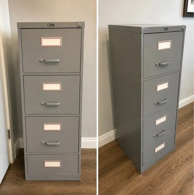Global 4-Drawer Filing Cabinet/ Heavy Duty Metal Office Storage - Photo 3