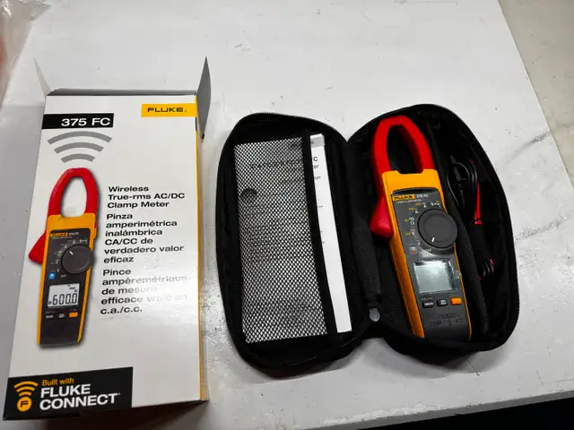 FLUKE 375 FC WIRELESS- True RMS AC/DC Clamp Tester - brand new