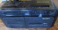 Sony Clock Radio Tape Player combo