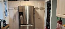 KITCHEN CUPBOARDS. USED FOR STORAGE TOO